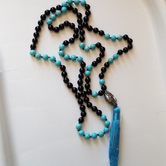 ❤Natural Semi-precious Stone statment Necklace ❤ - Picture 2 of 8